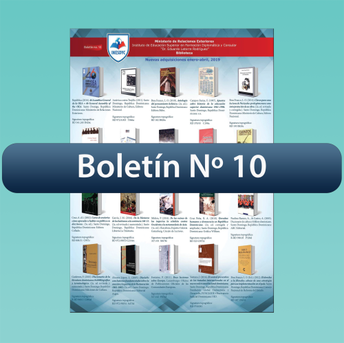 Boletín No.10 Biblioteca INESDYC