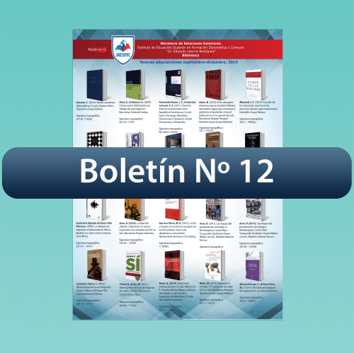 Boletín No.12 Biblioteca INESDYC