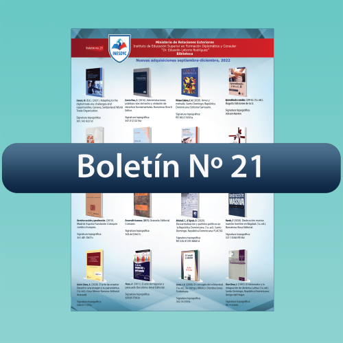Boletín No.21 Biblioteca INESDYC
