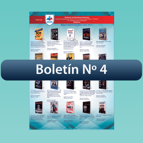 Boletín No.4 Biblioteca INESDYC